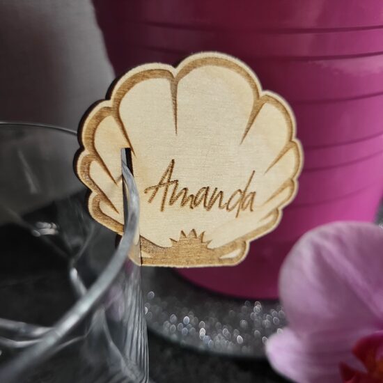 Personalizēts dekors glāzei Gliemežvāks